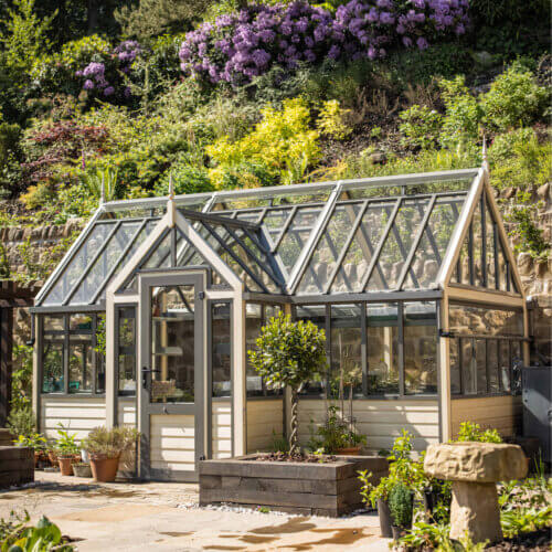 victorian porch greenhouse against wall